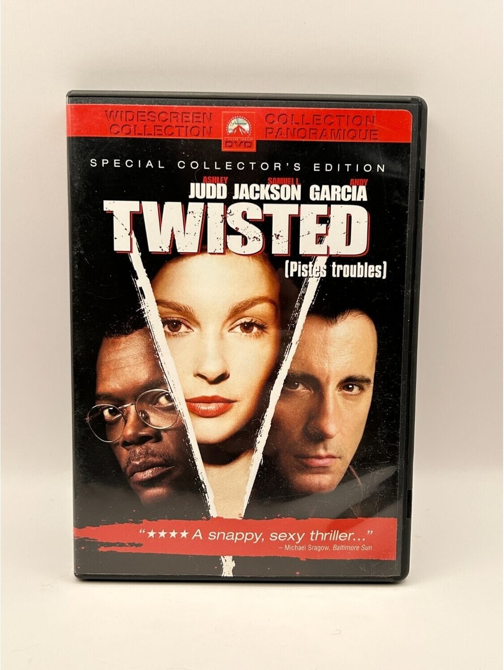 Twisted DVD Ashley Judd Samuel L Jackson Andy Garcia Special Collector's Edition